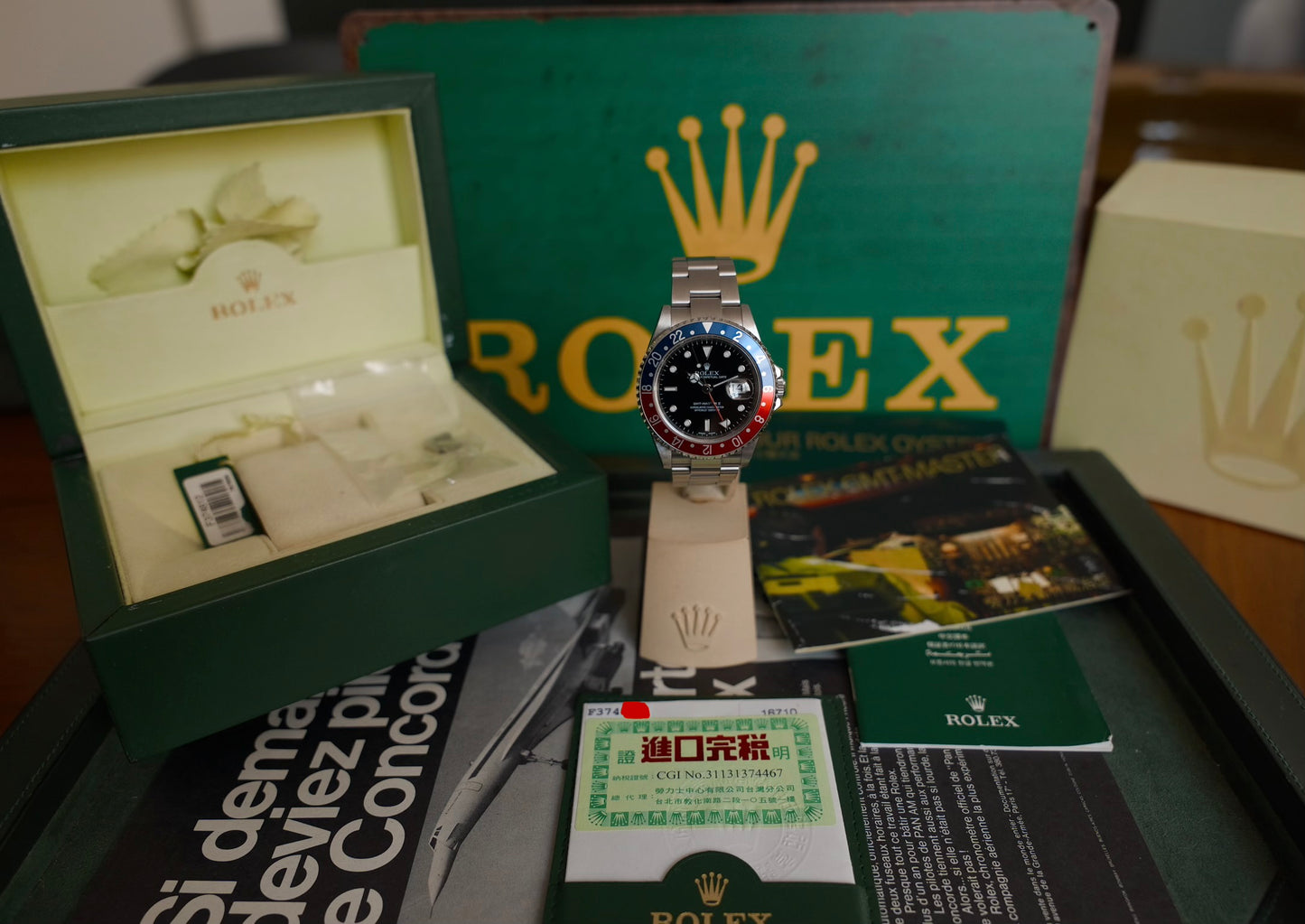 Rolex GMT-Master II 16710 Pepsi Full Set – Série F 2005